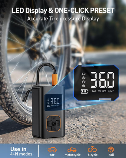 RIPOM LED display shows accurate tire pressure. The one click preset controls allow use in four plus N modes for various vehicles.
